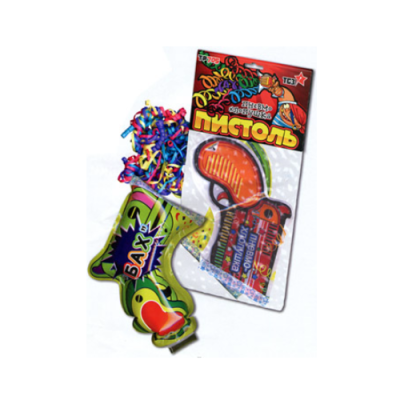 Пистоль Надувная хлопушка купить в Калязине | kalyazin.salutsklad.ru